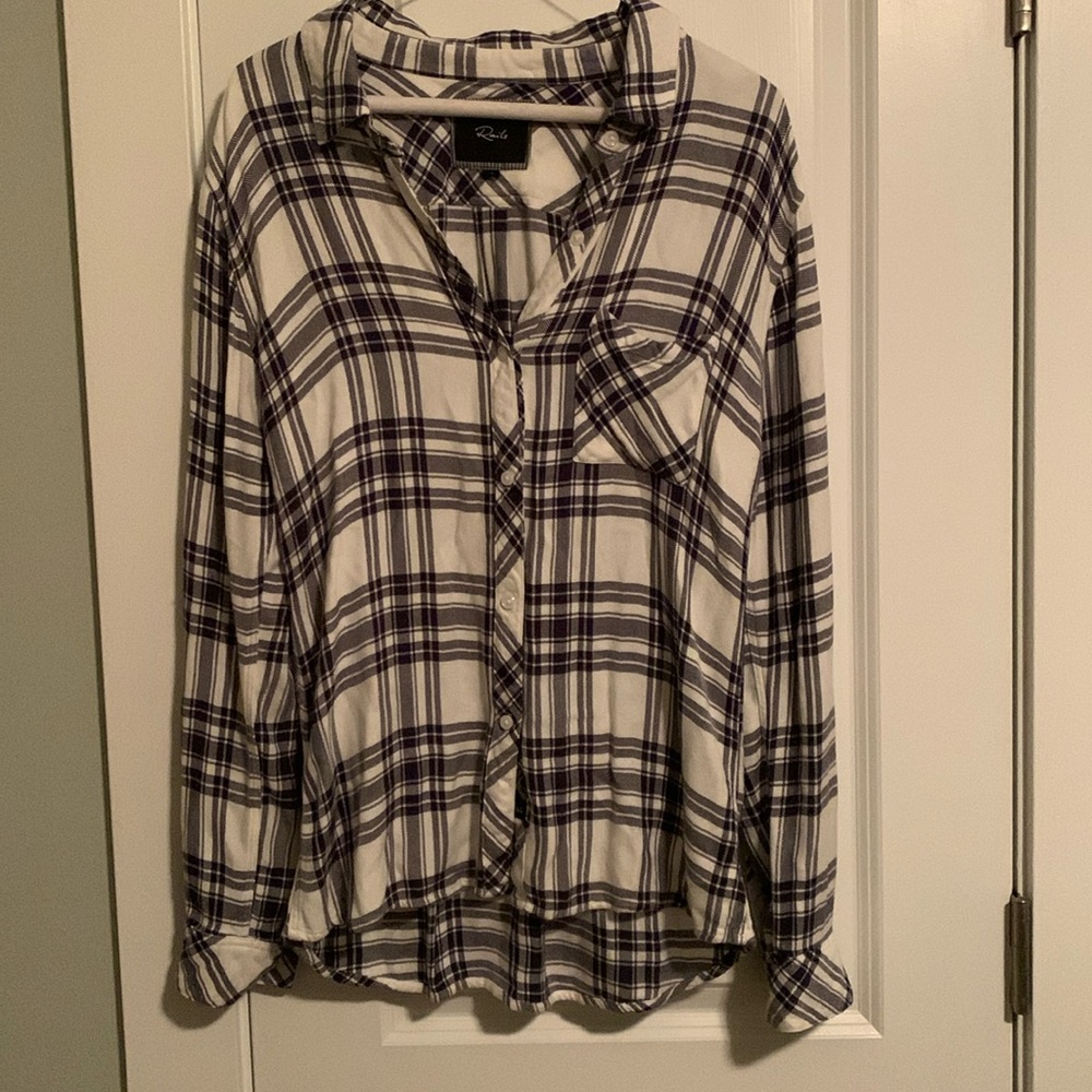 Rails Black And White Button Down - image 1